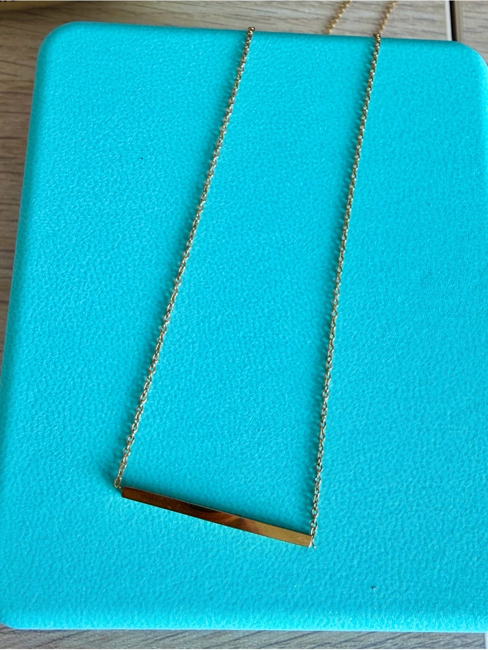 Gold Bar Pendant Necklace - Minimal Women's Jewelry